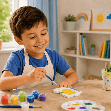 Dinosaur Rocking Photo Frame DIY Paint Craft | Art & Arrow