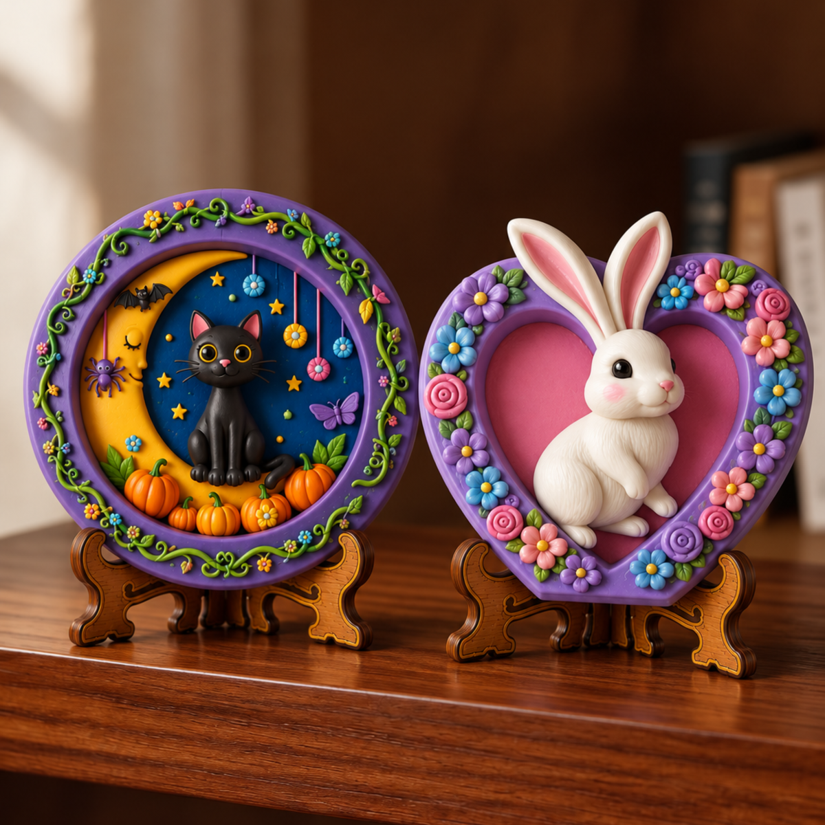 DIY POP Craft Kit | Cat & Bunny Decorative Art