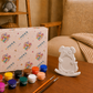 DIY POP craft kit with puppy, paints, brushes and packaging