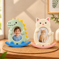 DIY POP toys with dinosaur and cat-shaped photo frames