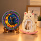 DIY POP toys with moon cat design and cat-shaped photo frame