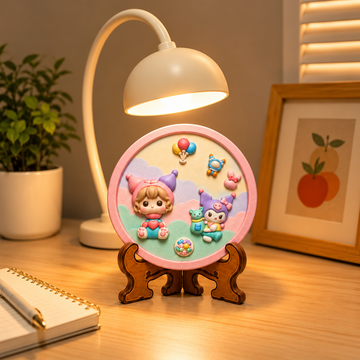 Annabelle Doll & Character DIY POP Toys Kit with colourful character figures and pastel round display