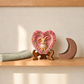 Pink Bunny Heart Floral Plaque DIY Paint Craft | Art & Arrow