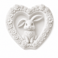 Pink Bunny Heart Floral Plaque DIY Paint Craft | Art & Arrow