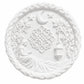 Unpainted round moon, stars, lantern and floral DIY craft design.