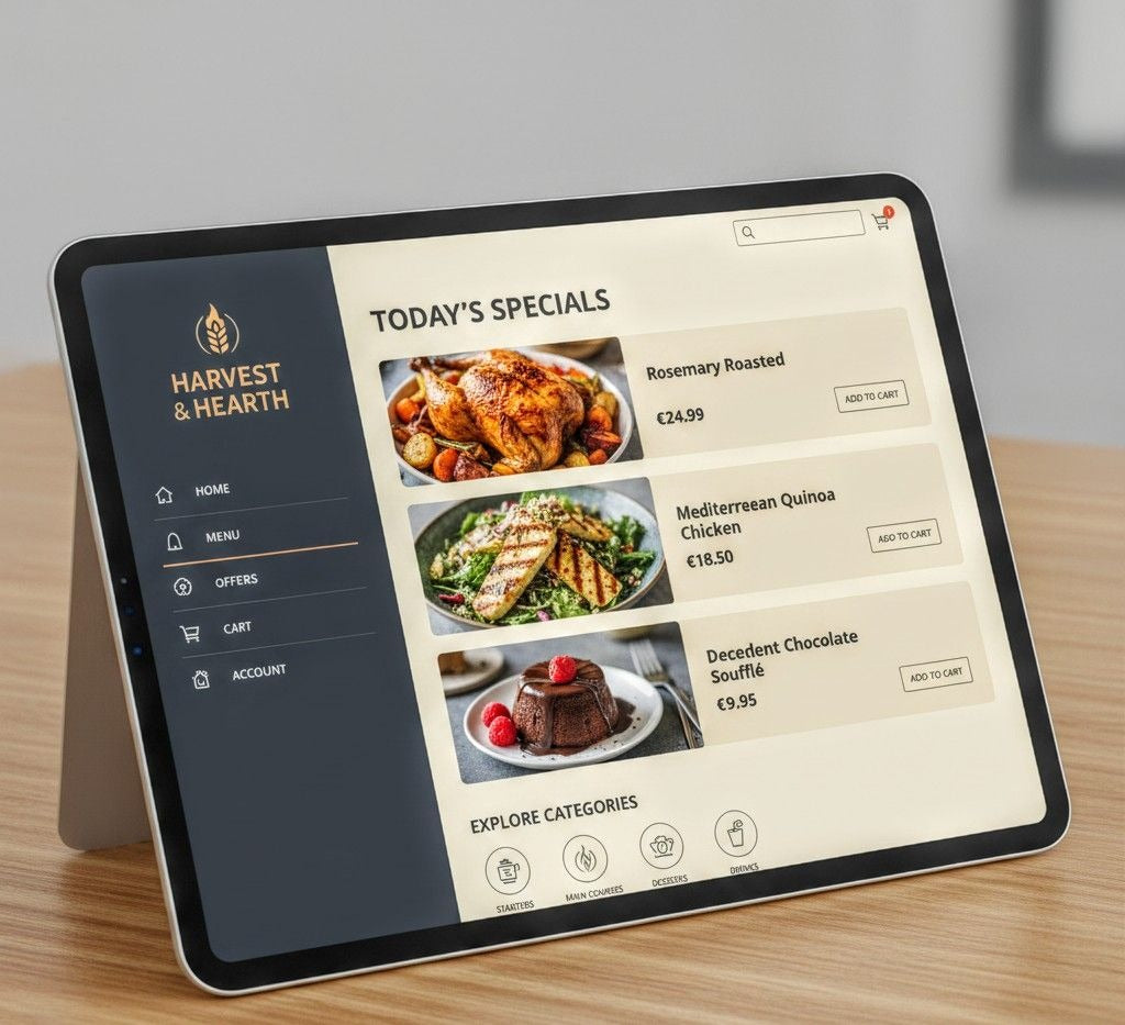Digital Menu Design Service for Restaurants & Businesses