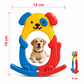 DIY POP craft kit featuring colourful  puppy decorative designs with size