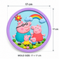 DIY pig family craft plaque with size 