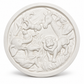 Unpainted white jungle animal DIY craft mould with lion, giraffe, elephant, zebra and monkey