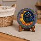 Halloween Cat Moon & Pumpkin Decorative Plaque DIY Paint Craft | Art & Arrow
