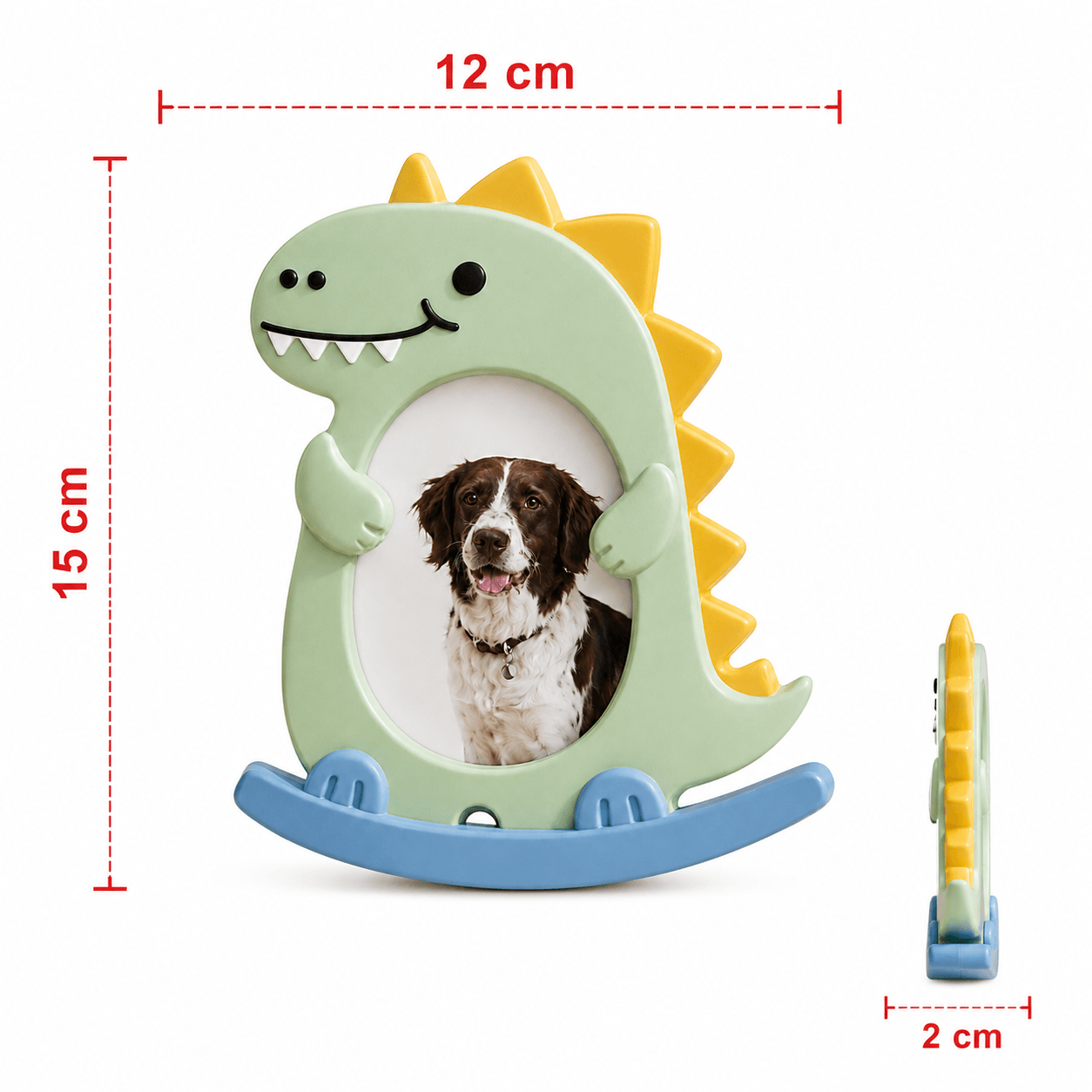 Dinosaur Rocking Photo Frame DIY Paint Craft | Art & Arrow