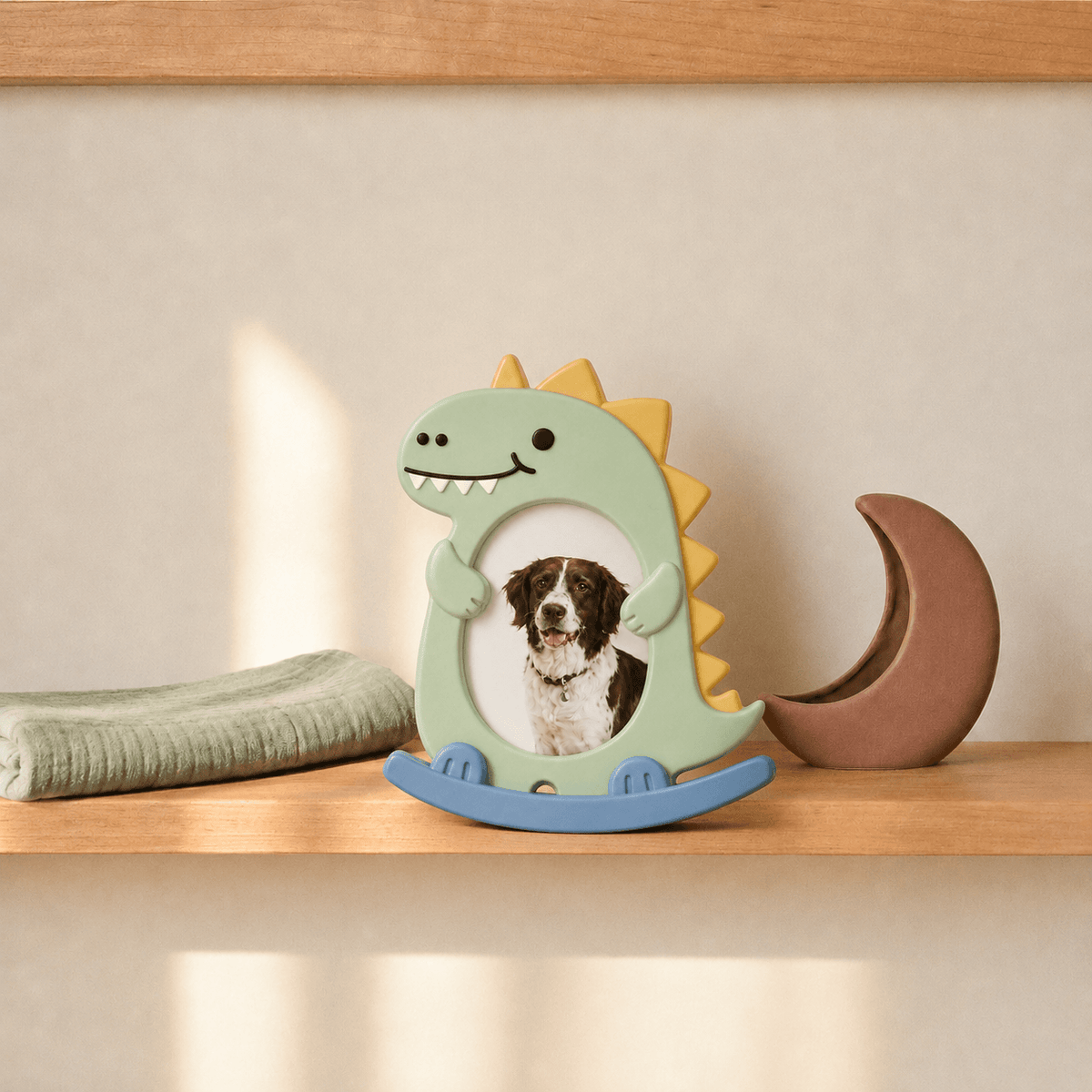 Dinosaur Rocking Photo Frame DIY Paint Craft | Art & Arrow