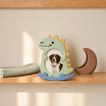 Dinosaur Rocking Photo Frame DIY Paint Craft | Art & Arrow