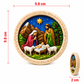 Nativity Landscape Round Plaque DIY Paint Craft | Art & Arrow