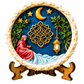 Ramadan Moon, Lantern & Prayer Scene Plaque DIY Paint Craft | Art & Arrow