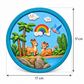 Round DIY deer craft plaque with size